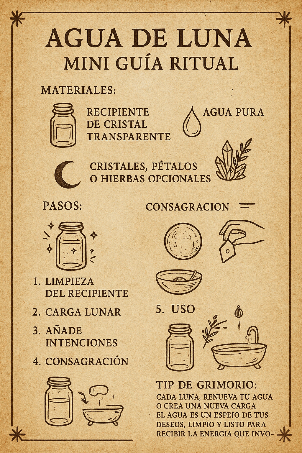 Agua de luna: Elixir de Energía y Magia