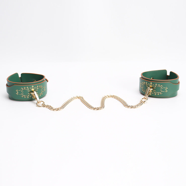 Wholesale Fox Pattern Soft Bondage Gear with Gold Plated details show
