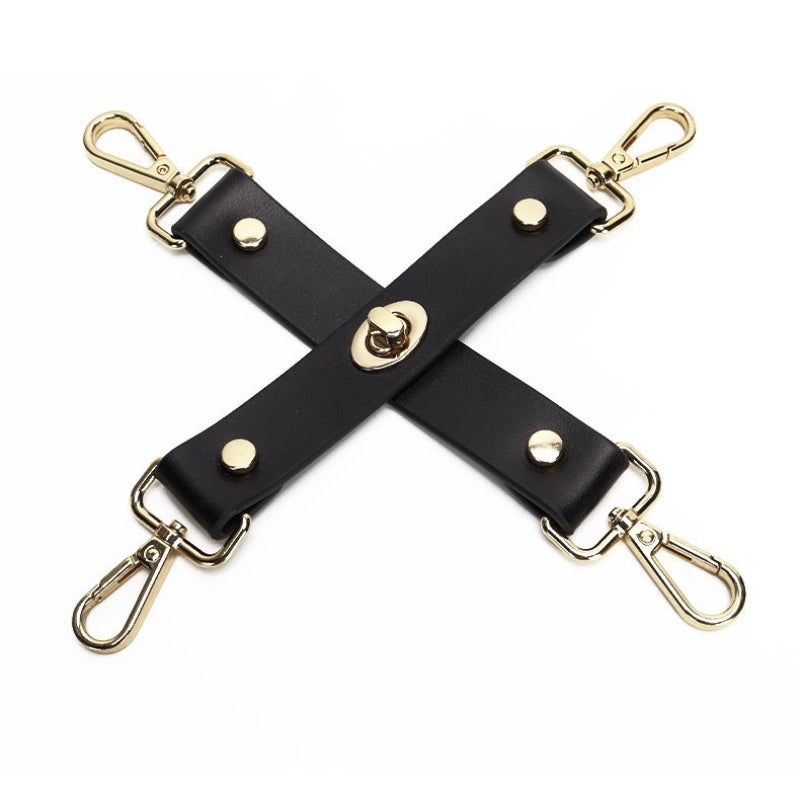Wholesale Leather Bondage Restraints Starter Kit in Black and Brown-10