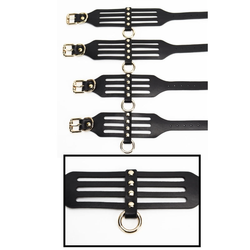 Wholesale Red Bondage Kit with Hollow Equipment cross bukle details